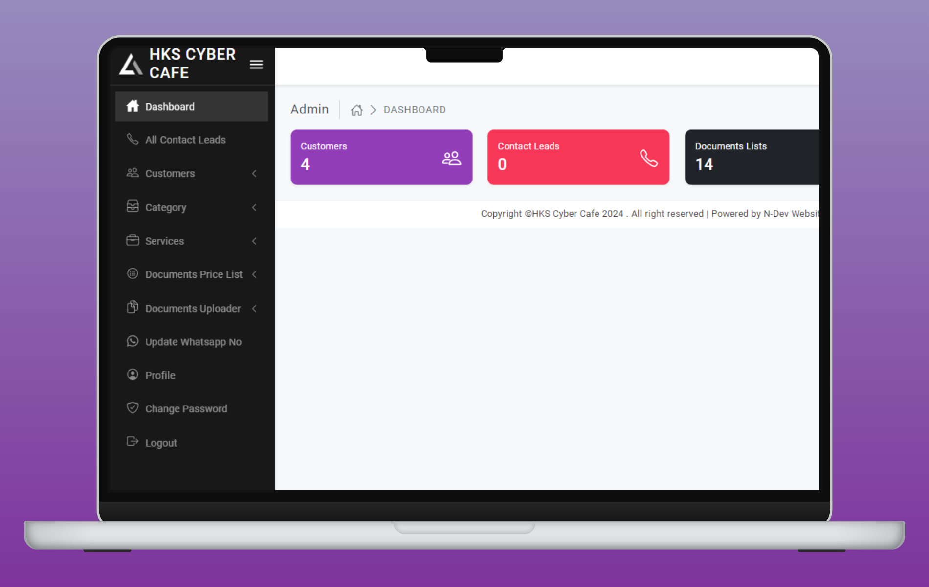 Customized CSP Website's Admin Panel